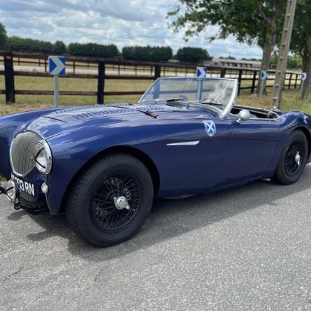 Austin Healey 100/4 BN2 coursifiée de 1960, look écurie Ecosse 119