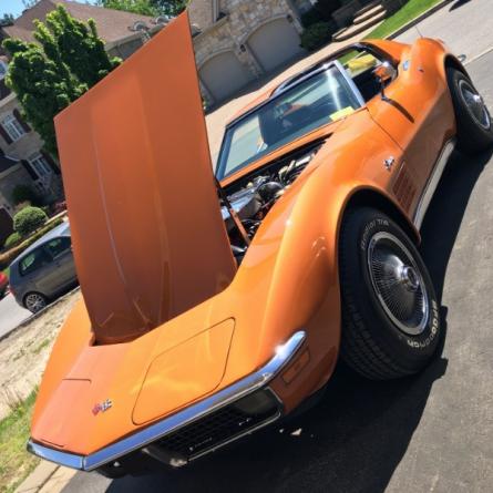CHEVROLET CORVETTE C3  1970 - SHOW CAR ONTARIO ORANGE - Exceptionnel VENDU