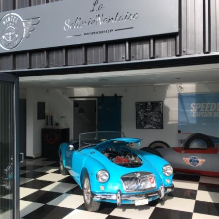 MG MGA 1500 année 1959 - Cabriolet Bleu glacier (couleur d'origine) VENDU
