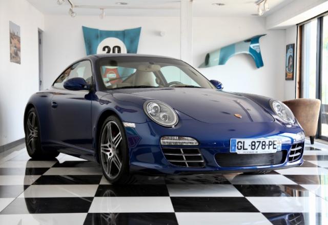 Porsche 911 type 997 Carrera 4S coupé 3.8L 385 ch PDK7 2009 Bleu Aquatique