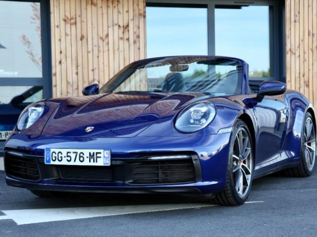 Porsche 911 type 992 Carrera S Cabriolet 3.0 450 ch PDK 2019 Bleu Gentiane